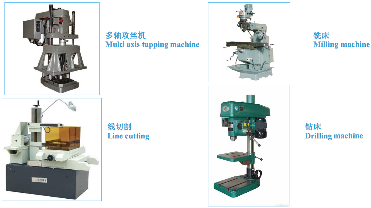 Milling drilling and wire cutting equipment